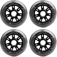 Spokey Roues de skate SpokeyPolyuréthane100 Mm Noir Noir One Size