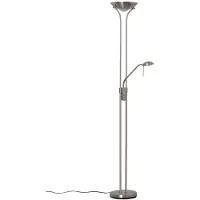 LINDBY Lampadaire , Josefin, dimmable, Gris, Salon / séjour, Métal, Moderne