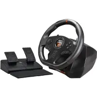 Subsonic - Volant De Course Sv710 Avec Pédalier, Palettes De Vitesses Et Vibrations - Compatible Pc (Programmable Pour Tous Les Jeux)