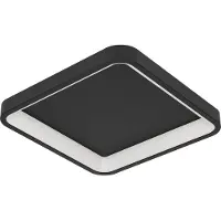 Eglo LED Plafonnier Lorezello-Z noir Ø 35 x 8 cm blanc chaud/blanc froid dimmable
