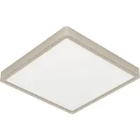 Eglo Lumière LED de plafond Fueva 6 Carré - Acier inoxydable - 29x29cm