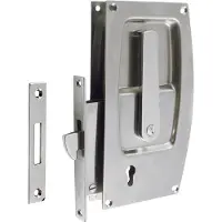 PLASTIMO 63630 Sliding Door Lock Argenté