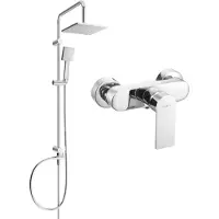 Mexen Ensemble douche apparent Tord avec pomme de douche Royo, chrome - 72240200-00