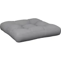 vidaXL Coussin de palette gris tissu