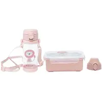 Olmitos Bottle+lunch Box Set Rose Enfants
