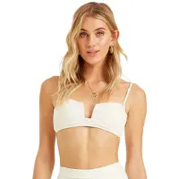 Billabong Peeky Days Square Wire Bikini Top Beige XS Femme