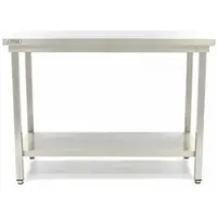 Maxima - Table Gastro en acier inoxydable - 60 x 70 cm - Hauteur réglable