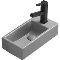 Mexen Inez lavabo pour plan de travail gauche 40x20 cm, gris mat (21484061L)