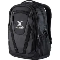 Gilbert Sac de sport , modèle Club V4, couleur noire, dimensions 50x32x14 cm, idéal pour le rugby