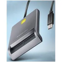 Axagon CRE-SM3TC (USB-C), Lecteur de carte mémoire, Gris