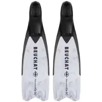 BEUCHAT Mundial One-50 Soft Flex Freediving Fins Gris EU 37-38