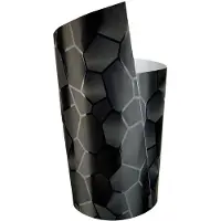 FOLIATEC Design Foil Cockpit Hexagonal 50 X 50 Cm Noir