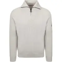 Suitable Pull Demi-Zip Tias Cooldry Knit Greige
