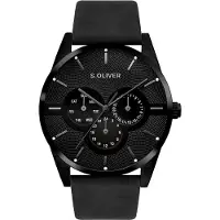 s.Oliver Montre à affichage analogique noir