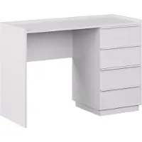 Vicco Bureau Viktoria Blanc 110x45cm avec 4 tiroirs, Model 59323