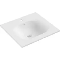 Mexen Vela lavabo à encastrer 51 x 46,5 cm, blanc mat - 25235001