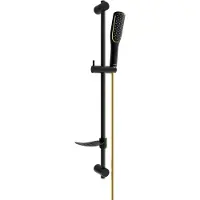 Mexen Ensemble de douche coulissante DF49, noir/or (785494582-57)
