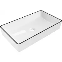 Mexen Lavabo NADIA blanc, rayures noires 60 cm