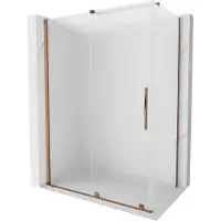 Mexen Cabine de douche Velar 160x85 cm, mat, or rose