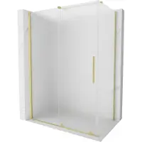 Mexen Velar paroi de douche coulissante 160 x 75 cm, gelée, or brossé - 871-160-075-31-55