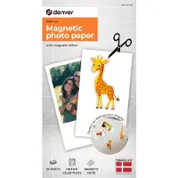Denver PMP-64 - Magnet photo print paper for MCP-6010 printer (20 pcs), Papier photo, Blanc