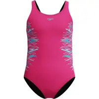 Speedo Placement Muscleback Swimsuit Rose 13-14 Years Fille