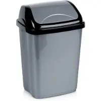Orion Poubelle en plastique grise 10 l