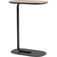 Muuto Relate Table d'appoint Oak Laminate|Black | 73.5 cm