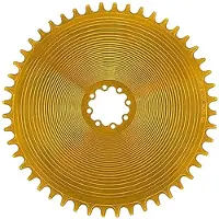 Garbaruk Dm Sram Axs Road/gravel Aero Oval Chainring Doré 42t