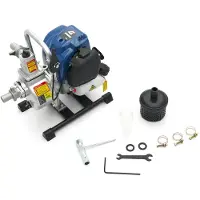 HBM Pompe à eau avec moteur à essence 4 temps