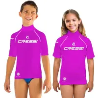 Cressi Spa Junior 2024 Short Sleeve Rash Guard Violet XS Enfants