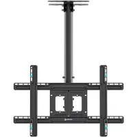 ONKRON Support de plafond N1L-B, 32"-80", 68 kg Noir