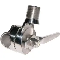 Marine Town Stainless Steel Swivel Antenna Tube Support Argenté 25 mm