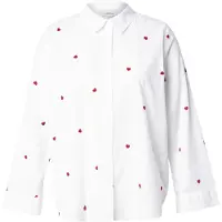 ONLY Chemisier 'CARNew Lina Grace' rouge / blanc