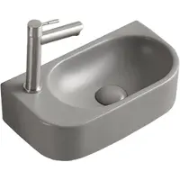 Mexen Viera lavabo pour plan de travail 40 x 21 cm, gris clair mat (21274061R)