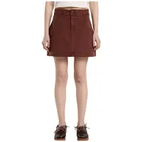 Dickies River Ranch Mini Skirt Marron M Femme