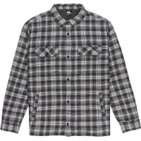 Quiksilver - Chemise confortable en coton - Venture Sherpa Overshirt Black Venture en Coton - Taille L - Noir