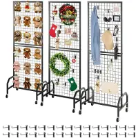 Vevor Grille d’Exposition sur Pied 3PCs 60x164 cm