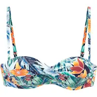 Sunseeker Hauts de bikini bleu / bleu marine / orange / blanc