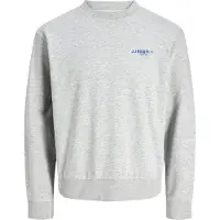 JJ REBEL Sweat-shirt 'JREBHAYDEN' bleu / gris clair / noir