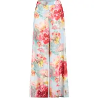 Vera Mont Pantalon 'Marlene' bleu clair / pêche / rose / rose foncé