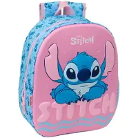 Safta Stitch, sac à dos 3D, 8,64 litres, 27x33x10 cm, rose, pour enfant, rose, taille unique