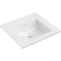 Mexen Otis lavabo encastré 51 x 46,5 cm, blanc brillant - 25185000
