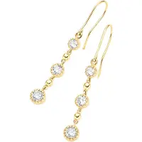 Luigi Merano Boucles d'oreilles or / transparent