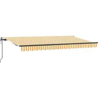 vidaXL Store rétractable jaune 400 x 200 cm Tissu