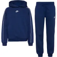 Nike Survêtement 'Club Fleece' bleu foncé / blanc