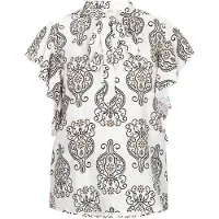 Usha Chemisier noir / blanc