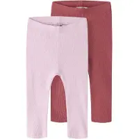 TWO SOON Leggings rose / rose foncé