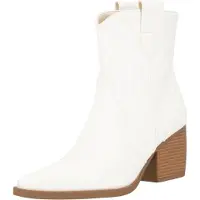 Salinyang Bottes de cowboy blanc