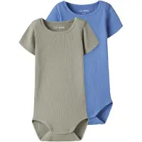 TWO SOON Barboteuse / body bleu / kaki